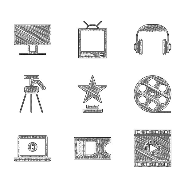 集电影奖杯电影票播放视频电影图片下载