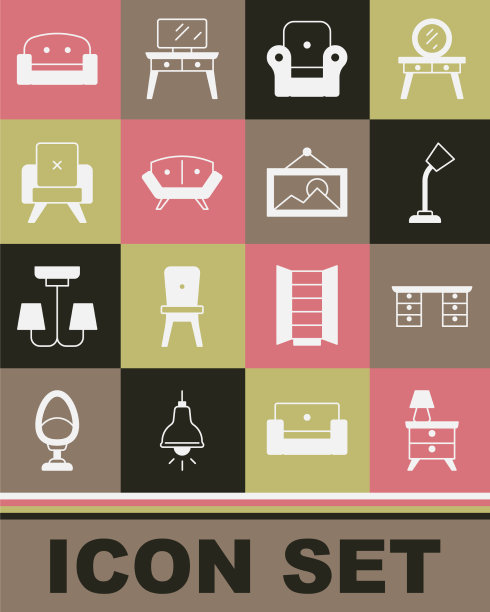 设置床头柜与灯，办公书桌，桌子图片下载