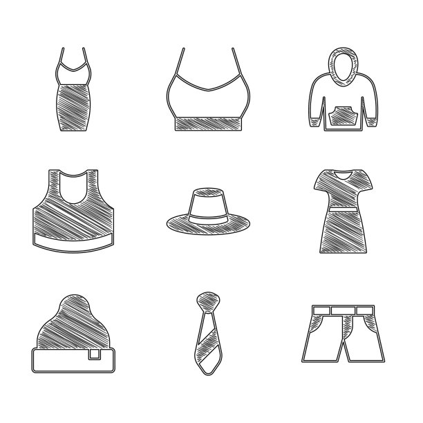 男士戴帽子，系领带，女士穿短裤或长裤图片下载