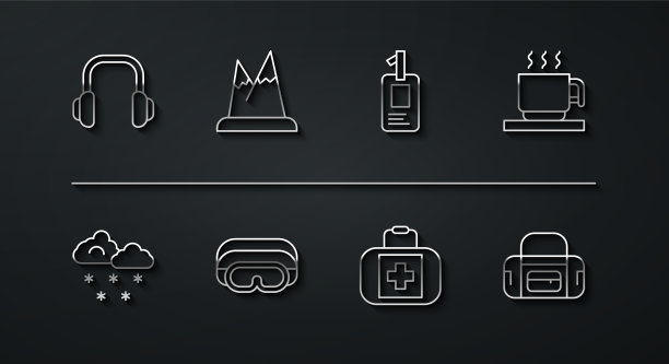 设线冬季耳机云伴雪热图片下载