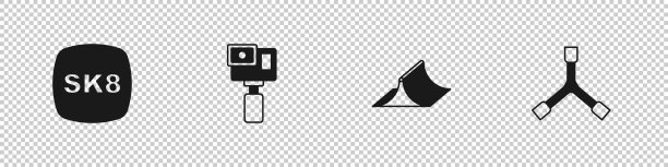 设置滑板运动相机公园和y-工具图片下载