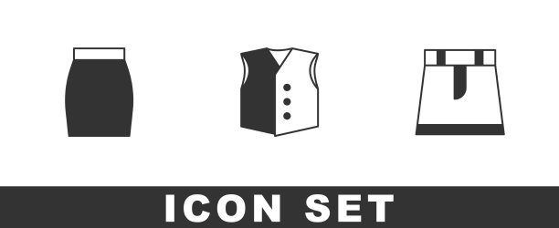 集裙马甲和图标图片下载