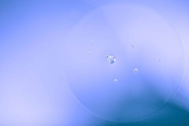 蓝色宏观气泡背景图片下载