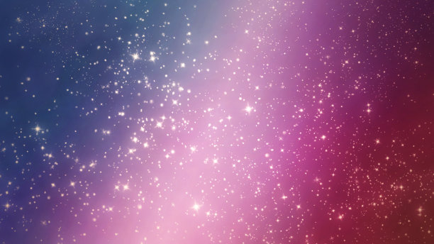 手绘水彩星空，波光粼粼的背景图片下载