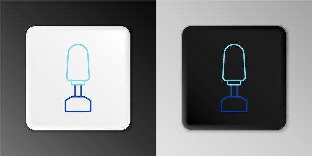 线铣刀美甲图标隔离在灰色背景。修指甲用具。修指甲的工具。色彩缤纷的轮廓概念。向量图片下载