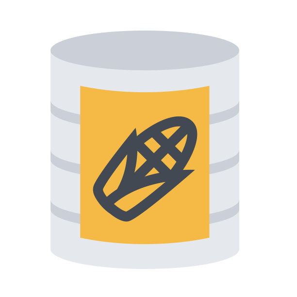 设计矢量图像图标罐装玉米图片下载