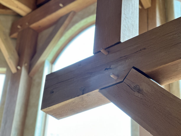 木结构连接和木栓图片下载