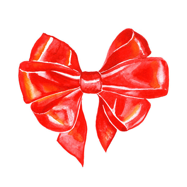 水彩画红色明亮的白色背景。图片下载