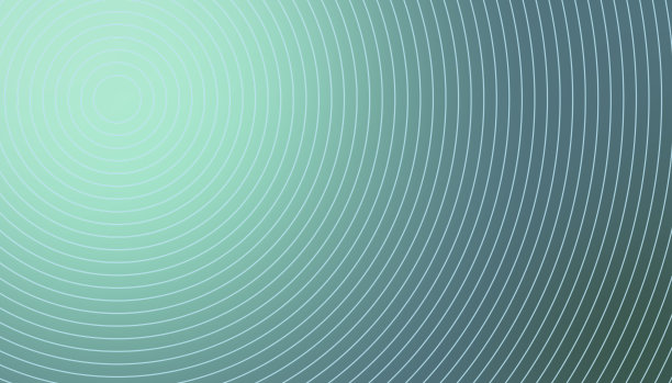 蓝绿色背景上的同心圆背景图片下载