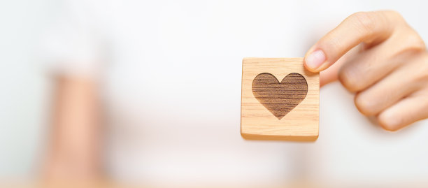 牵手心积木，代表健康、爱心、器官捐赠、慈善、幸福家庭、幸福安康、保险理念。世界心脏日、卫生日和精神卫生日图片下载