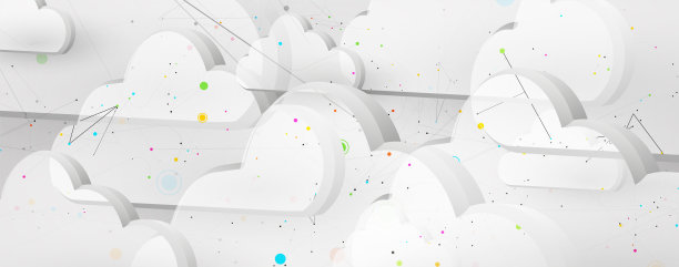 云技术。集成数字网络概念背景图片下载