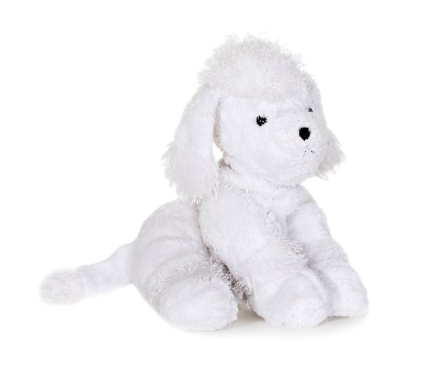 玩具软狗孤立在白色背景图片下载