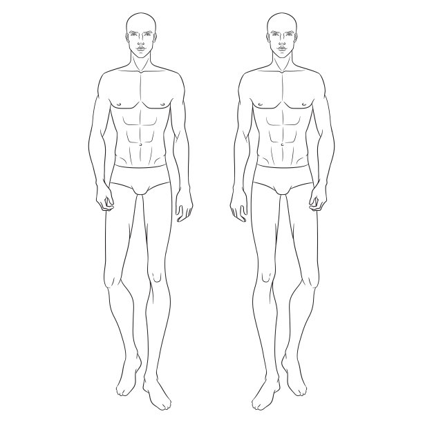 男时装模特摆造型图片下载