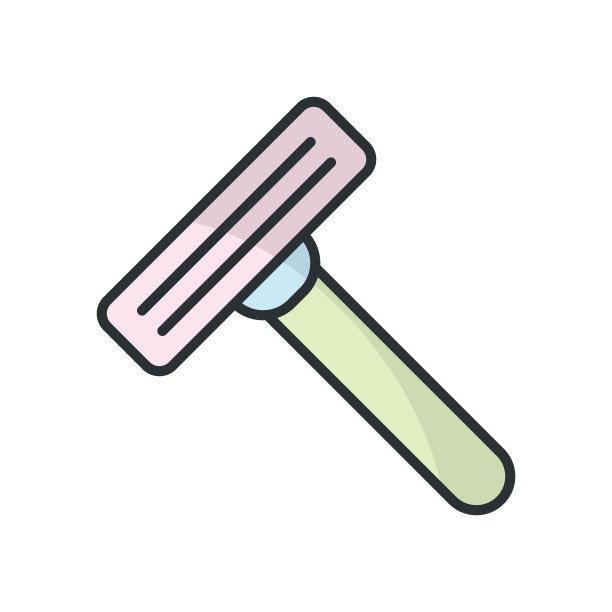 安全剃刀图标矢量设计模板简单而现代图片下载