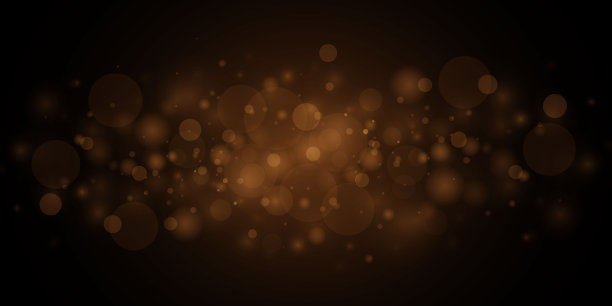 发光的金色散景圈，闪闪发光的金粉。图片下载