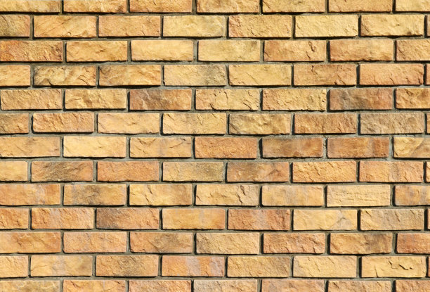 古色古香的岩石风格，黄棕色的砖墙纹理。平面照片的建筑CG渲染和透视图。图片下载