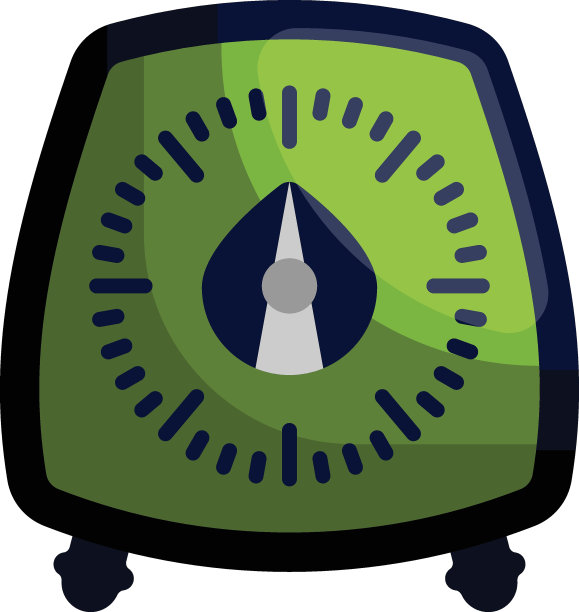 表盘弹簧平衡厨房刻度概念，机械发条厨房计时器矢量彩色图标设计，面包店和烘焙食品符号，烹饪和厨房教育标志，配方开发库存图片下载