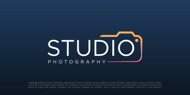 工作室摄影标志图标矢量模板图片下载