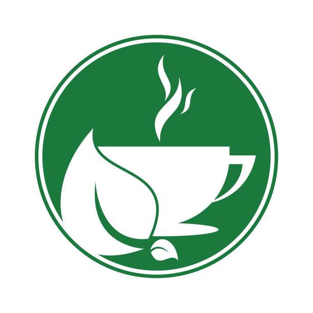 生态咖啡标志模板设计。图片下载