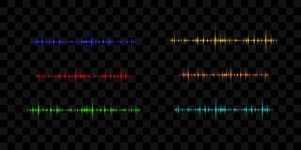矢量声波。抽象音乐脉冲背景。图片下载