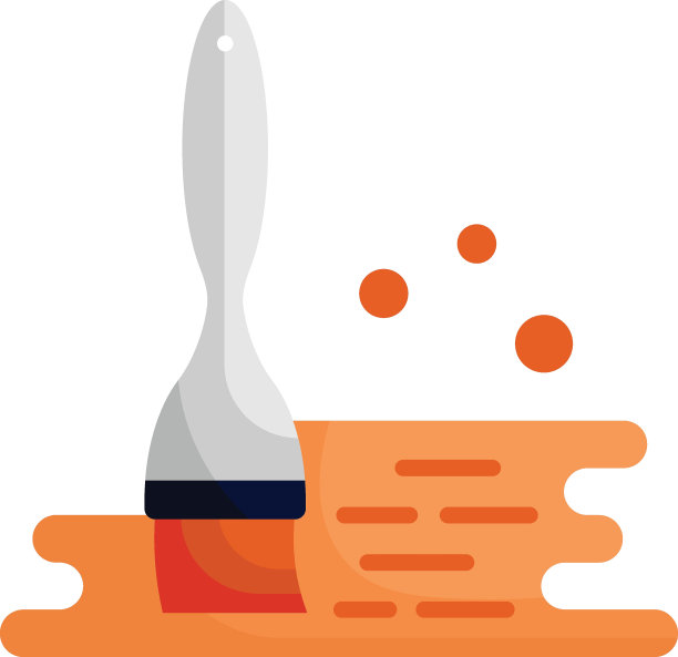 涂油面包面团概念，黄油或橄榄油画笔矢量颜色图标设计，面包店和烘焙食品符号，烹饪和厨房教育标志，配方开发库存插图图片下载