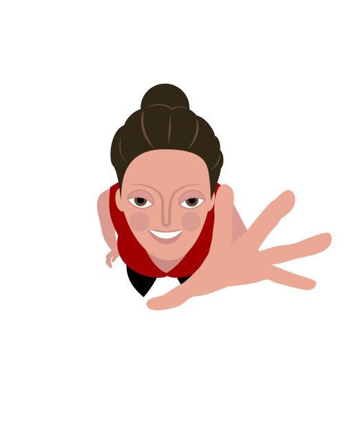 女性抬头和伸手，视野开阔图片下载