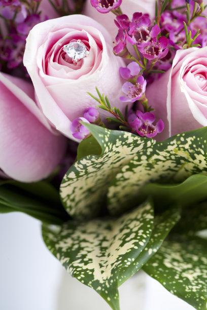 粉色新娘花束图片下载