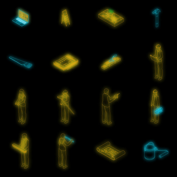 重新设计图标等距风格图片下载