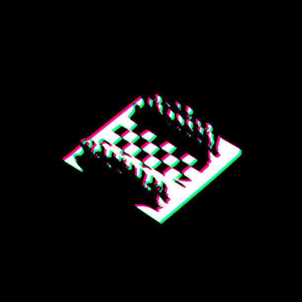 白黑棋盘棋子记仇刮污朋克风格印刷文化符号形状图形红绿图片下载