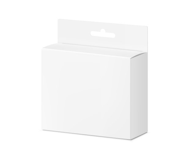 现实的方形纸板箱模型。矢量插图隔离在白色背景上。图片下载