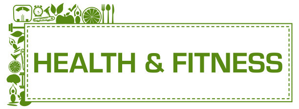 健康和健身绿色健康标志左上角水平图片下载