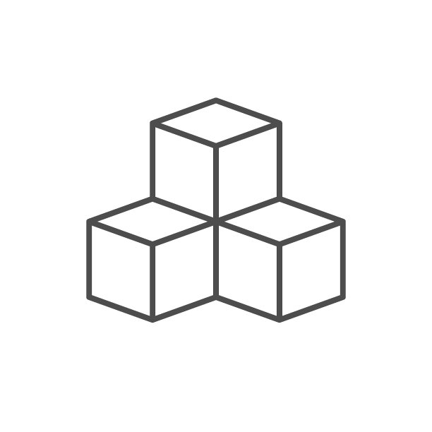 方糖线轮廓图标图片下载