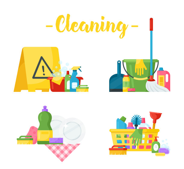 家庭用品和清洁工具图片下载