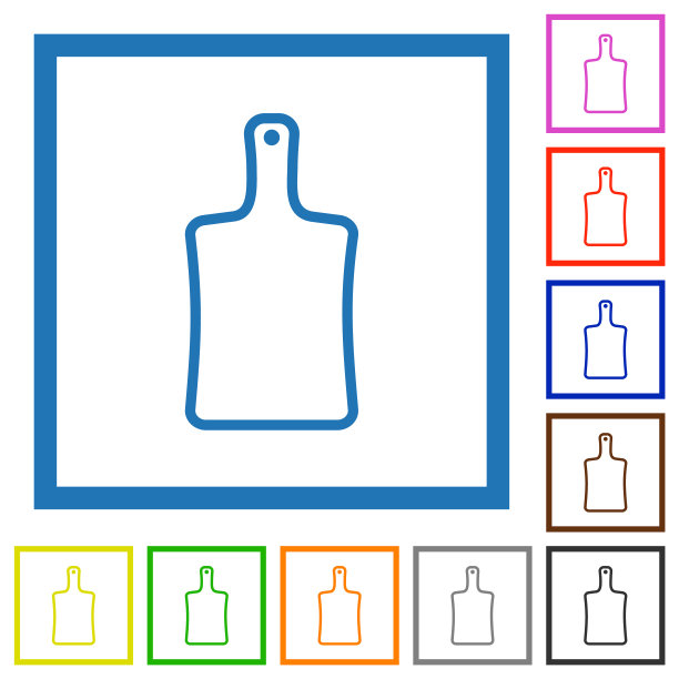 砧板轮廓平框图标图片下载