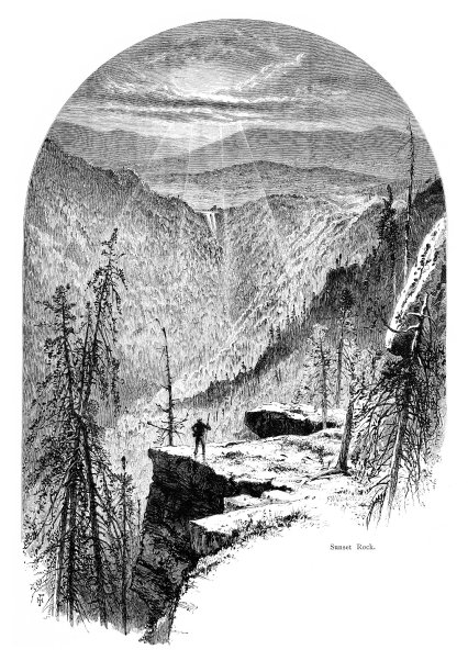 卡茨基尔山脉日落岩，纽约州，美国，美国地理图片下载