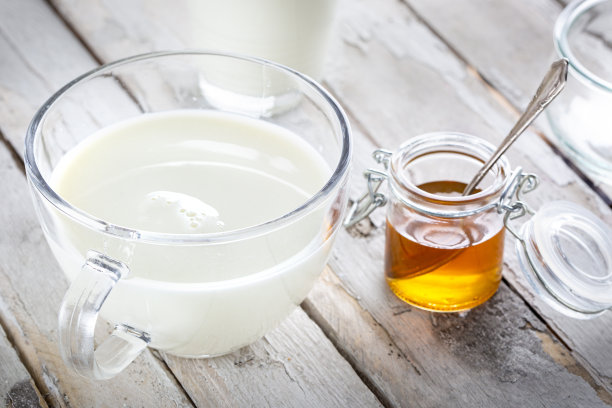 牛奶，奶油和蜂蜜图片下载