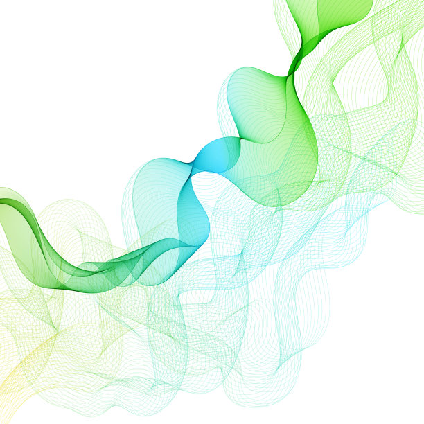 抽象波形。彩色的波。设计元素。每股收益10图片下载