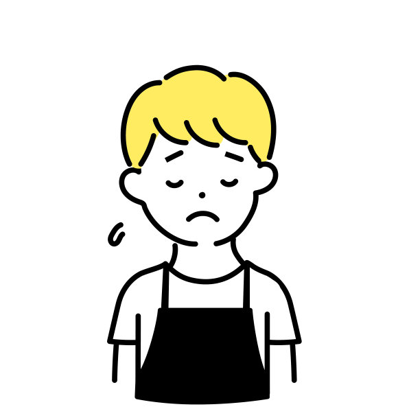 萌人插画系列_男职员_低头图片下载