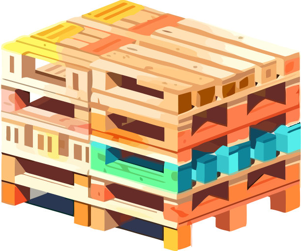 木托盘的货架图片下载