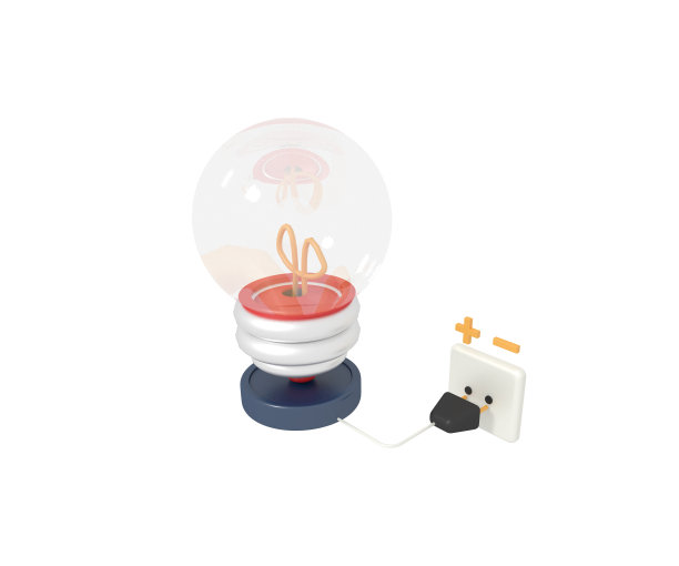 电源插头和灯泡图片下载