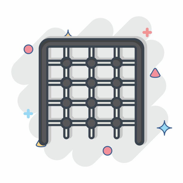 图标攀爬。与游乐园有关的标志。漫画风格。简单的设计可编辑。简单的说明图片下载