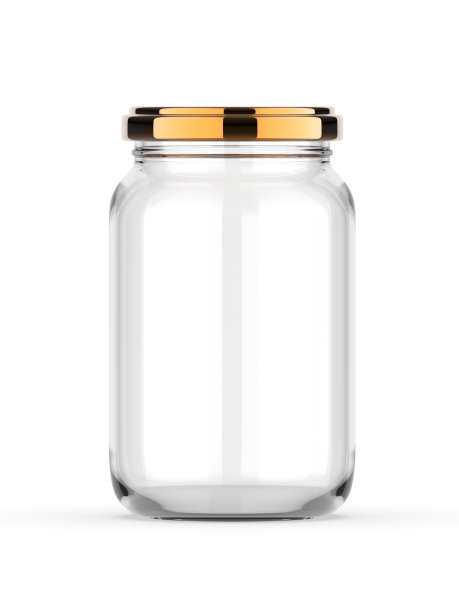 空白存储玻璃罐模型模板。图片下载