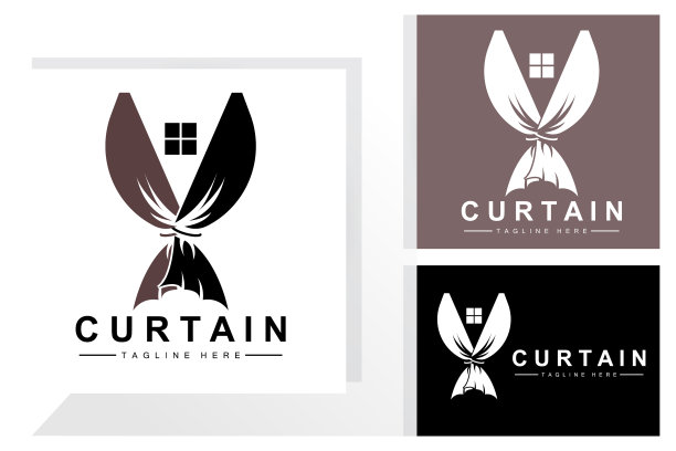 家居及展览门帘标志设计图片下载