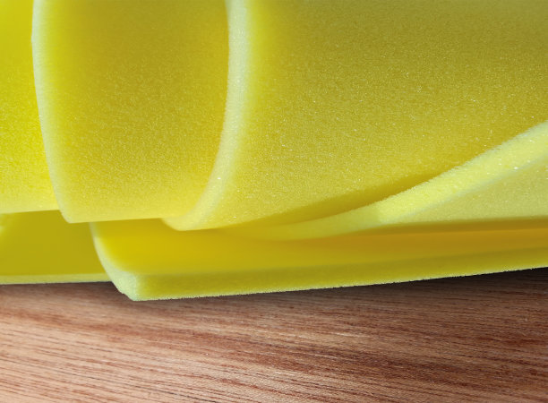 卷黄色海绵泡沫材料图片下载