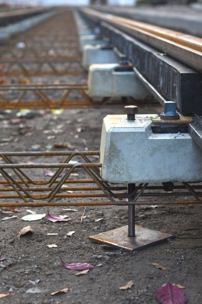 铁路轨道的高角度视图图片下载