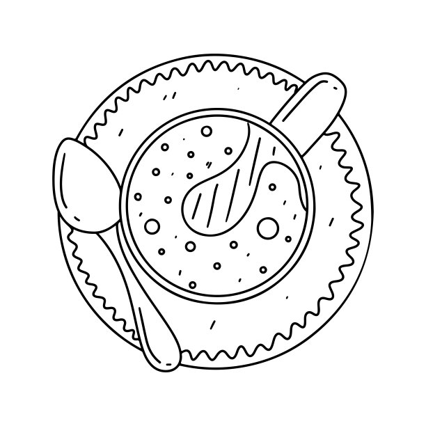 一杯茶或咖啡。前视图。手绘涂鸦风格的插图。矢量隔离在白色背景上。图片下载