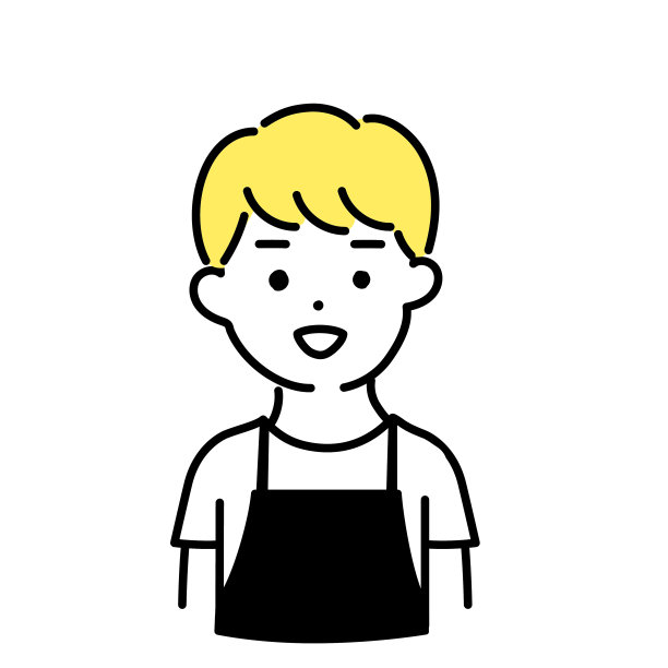 萌人插画系列_男店员_微笑图片下载