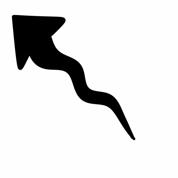 白色背景上的黑色箭头图标图片下载