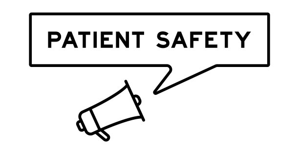 扩音器图标与语音气泡在word病人安全白底图片下载