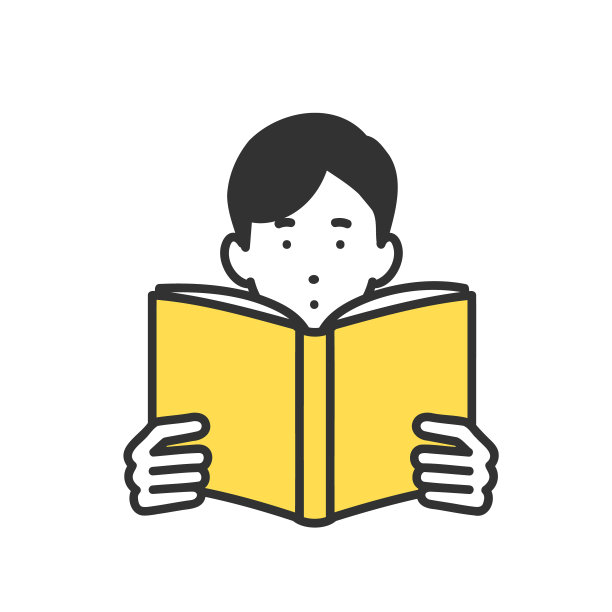 男孩读书的剪贴画图片下载